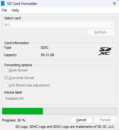 SD Card Format