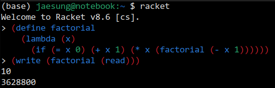 racket_factorial