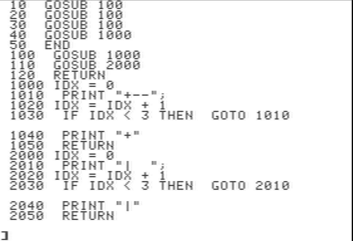 BASIC code